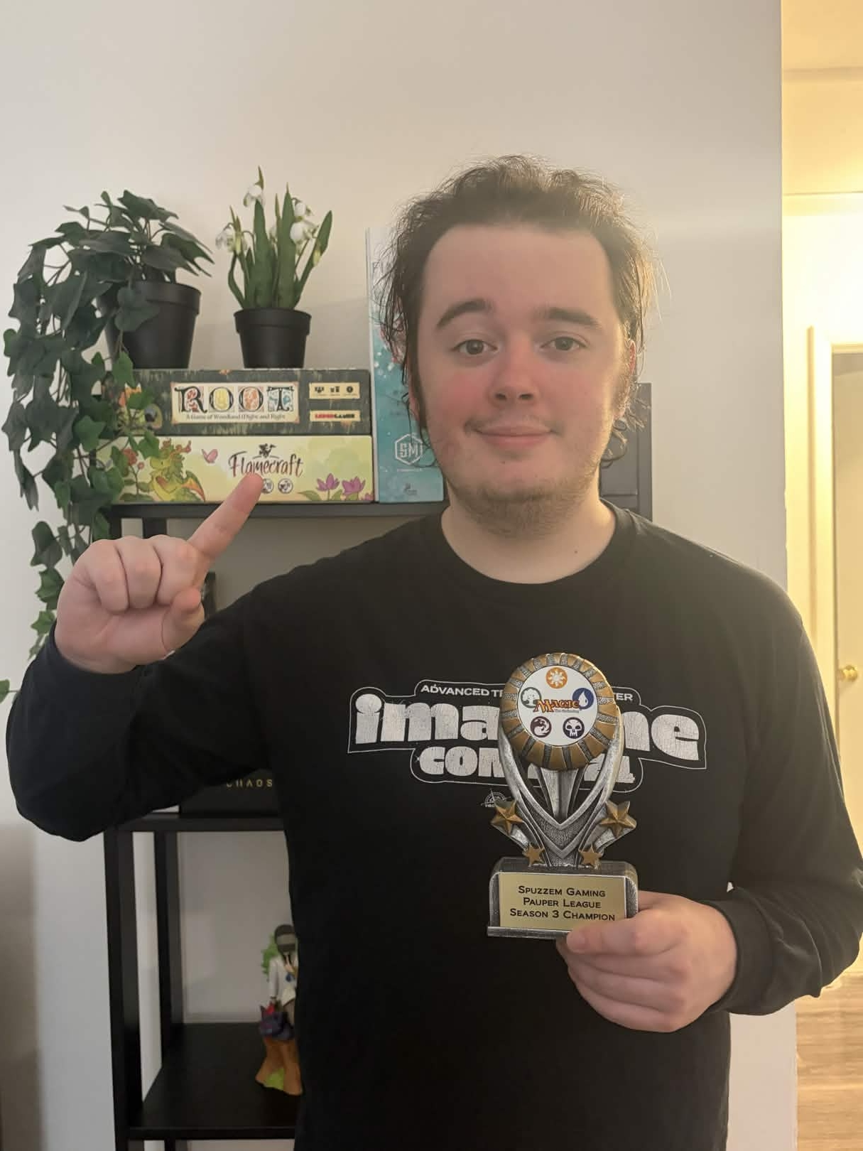 Michael with trophy